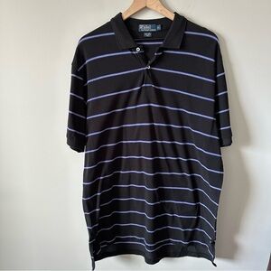 Polo Ralph Lauren Pullover Mens XL Short Sleeve Blue 100% Pima Cotton Vintage